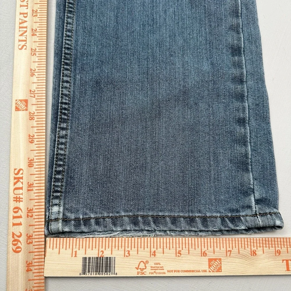 Levi’s 559 Relaxed Jeans Men Light 38x34 Blue Straight Distressed Denim Cotton